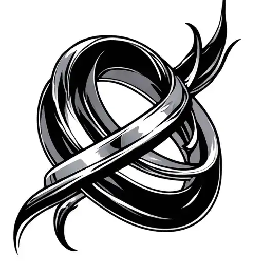 Rings Around Forearm Tattoo Design