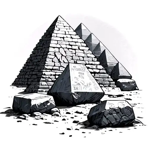 The Name Nehemiah Spelt With Large Blocks Of Stones Like The Pyramids