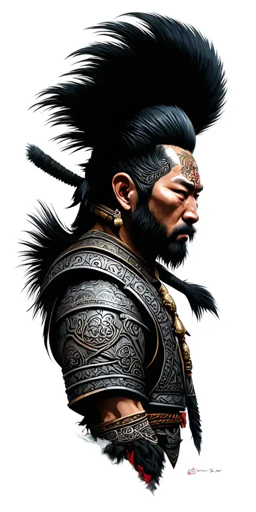 Mongolian Warrior Including Tech