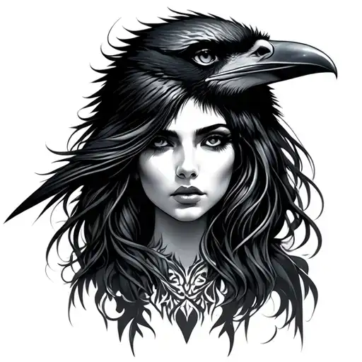 Lady Face Raven