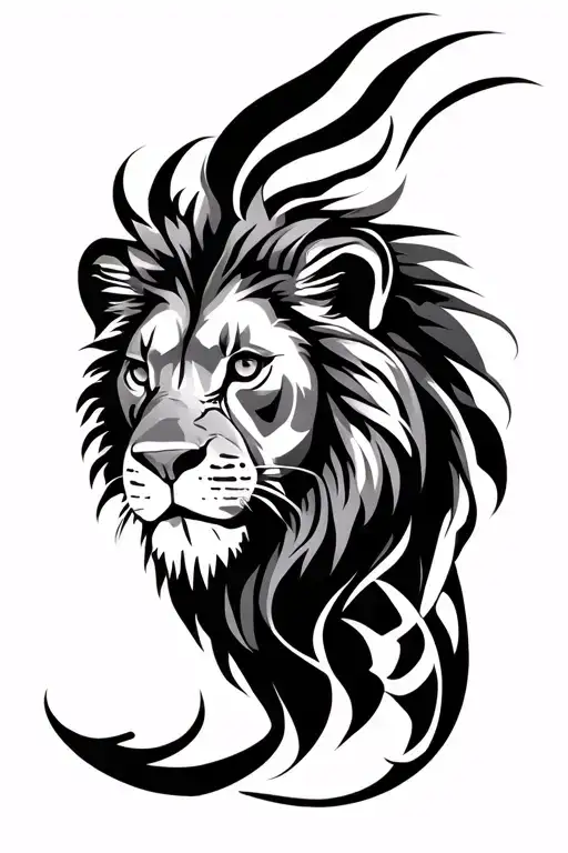 Lion Africa Rihno Tribal