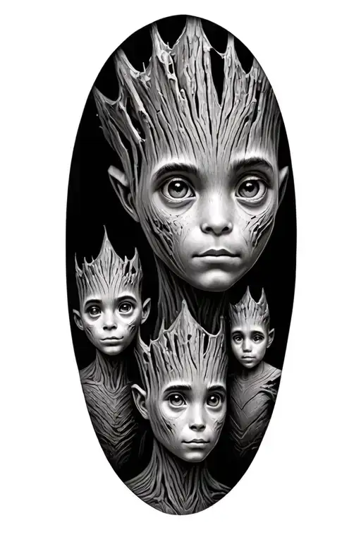 Family Tree With Groot In Design