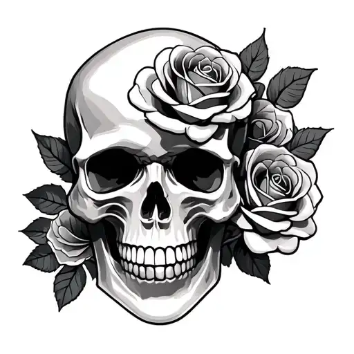 Skull And Roses