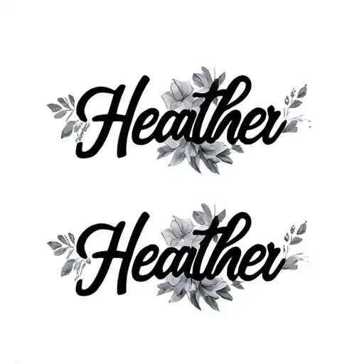 Name Tattoo Heather