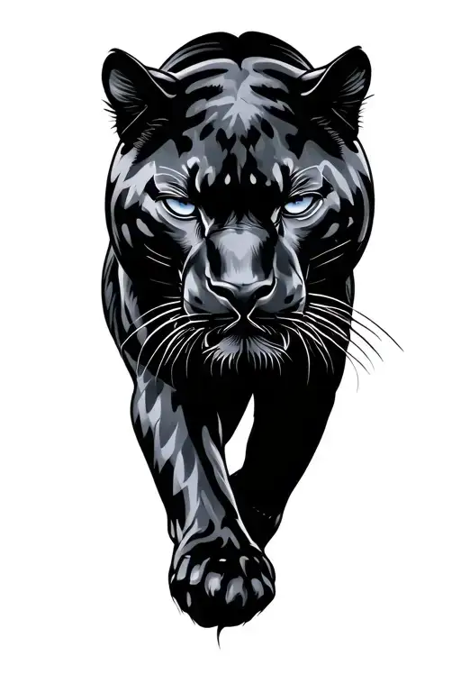 Traditional Black Panther Climbing