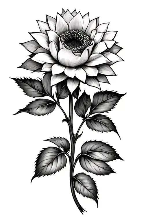 Sunflower Rose And Water Lily Flower