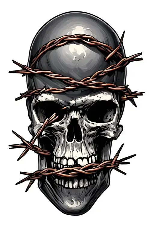 Barbed Wire Old Leather