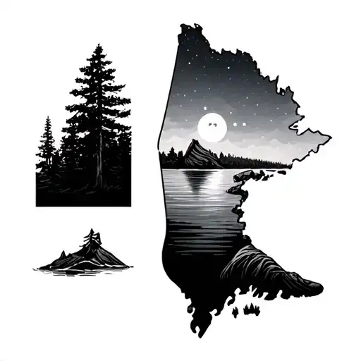Maine Tattoo Ideas Ankle Or Wrist