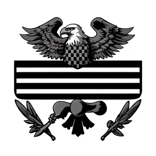 Colonel Insignia With Bars And Dot To Represent Eagle In A Feminine Way