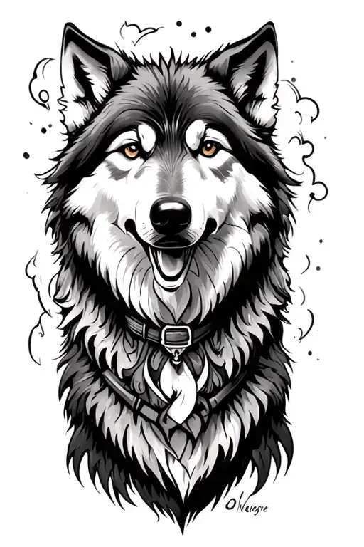 Whole Wholf With A Little Coller