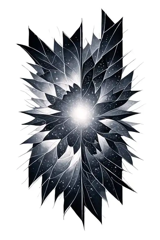 Geometric Galaxy Fractal Pattern