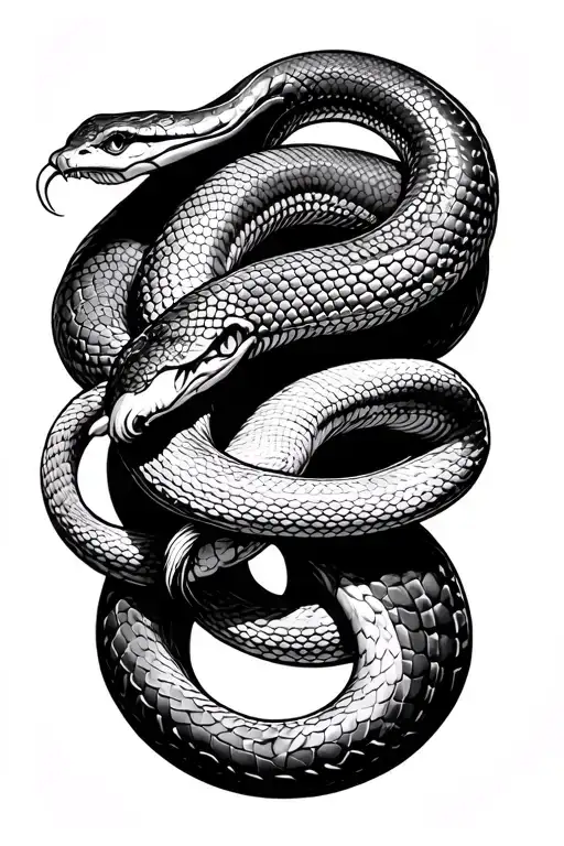 Snake Wrapped Around Arm Going Towards Hand