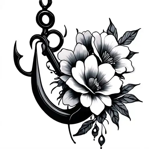 Mauai Hook With Flowers