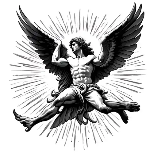 Falling Icarus Falling From The Sun