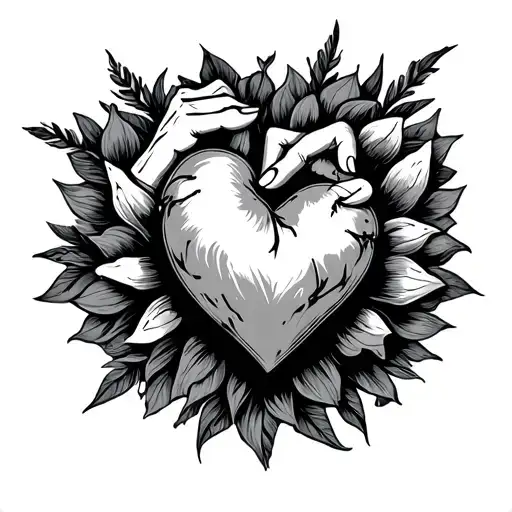 The Heart On The Hand With The Finger On The Gachette