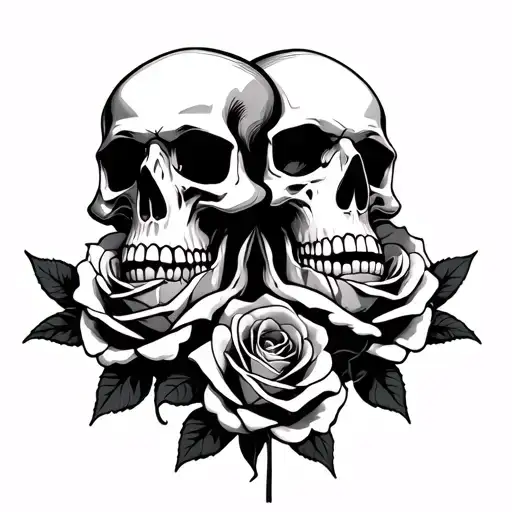Two Skulls Thirty Roses