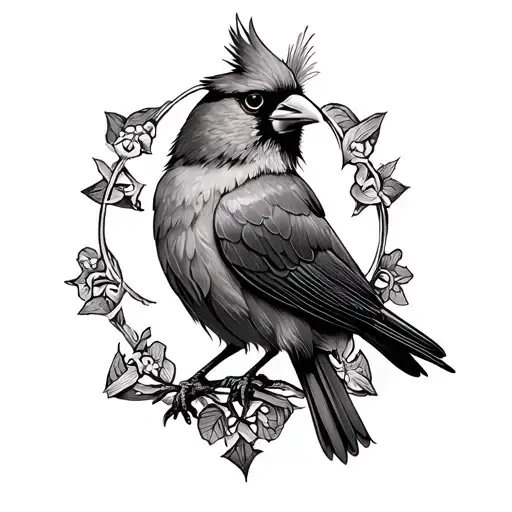 Cardinal And Irish Cross