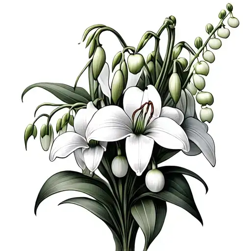 Snowdrop And Lily Of The Valley