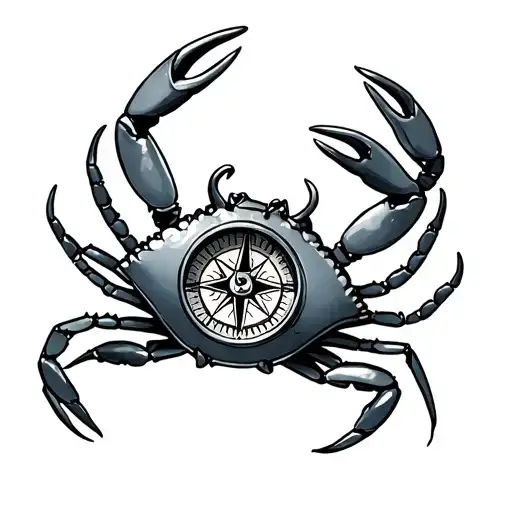Crab With Compass