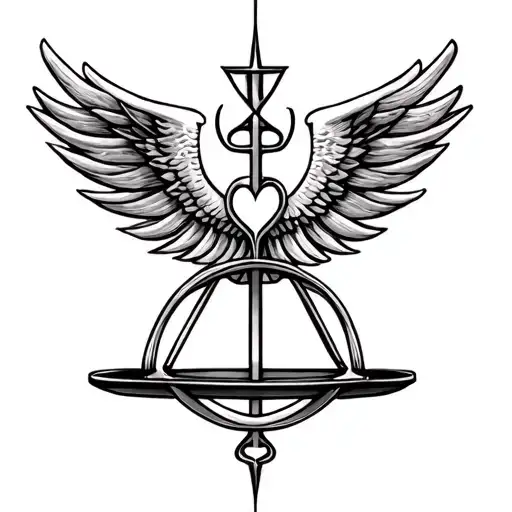 Libra Symbol Combine With Unconditional Love Symbol