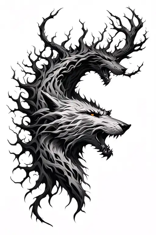 Yggdrassil Morphing Into Fenrir