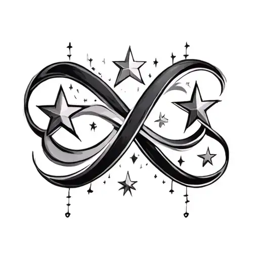 4 Stars Infinity Symbol