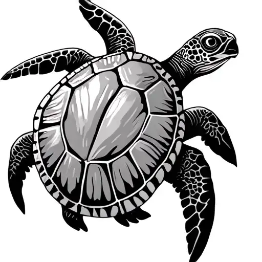 Tribal Sea Turtle
