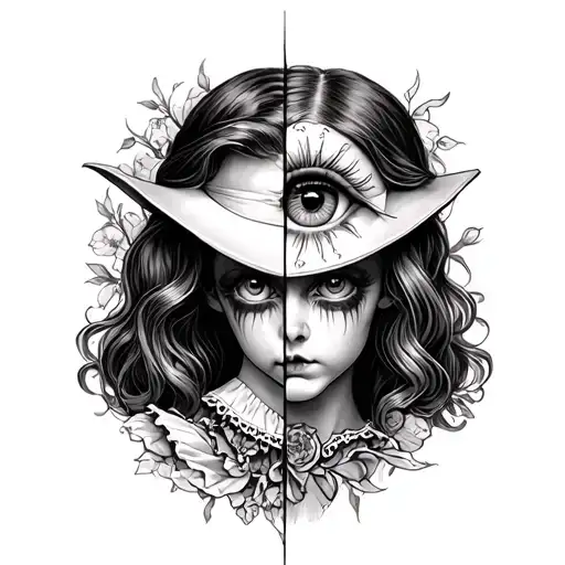 Evil Alice In Wonderland Double Vision Hand