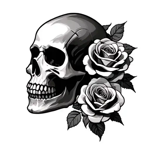 Skull And Roses