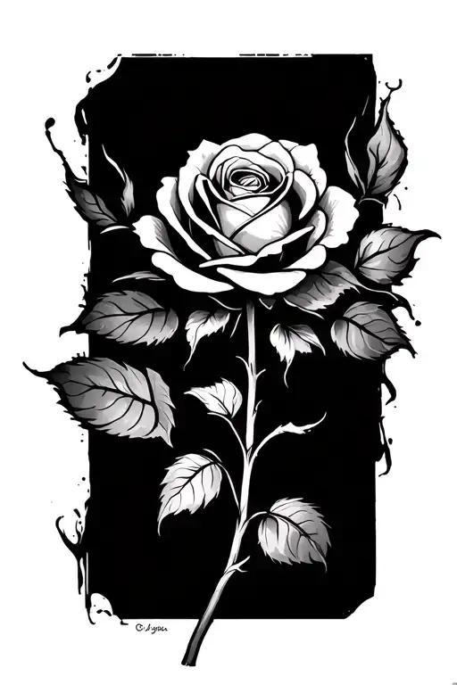 A Rose Going Through A Name