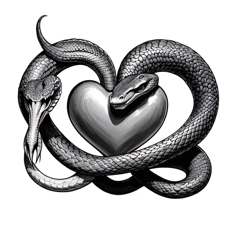 Snake And Heart