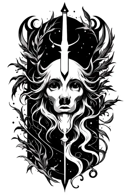 Zodiac Sign With And Aquarius God Point At It