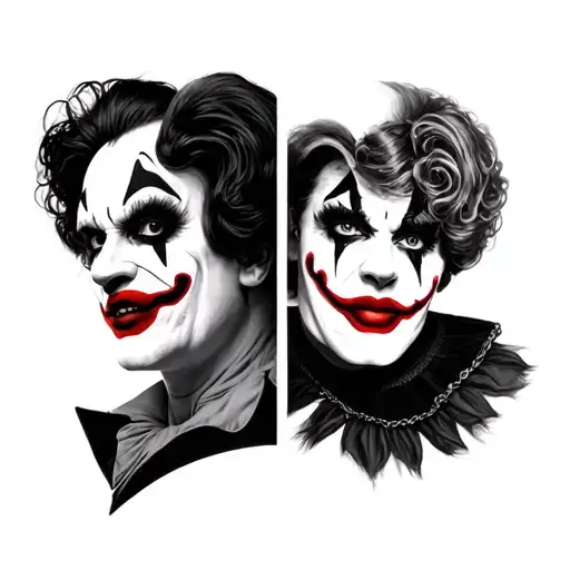 Frank N Furter It The Clown Side By Side Face Morphing