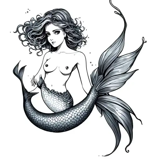 Topless Mermaid