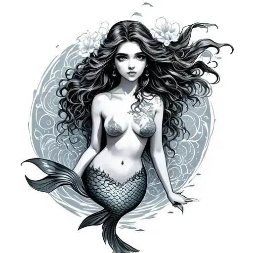 Topless Mermaid