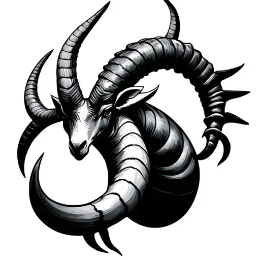 Cancer And Capricorn Symbol
