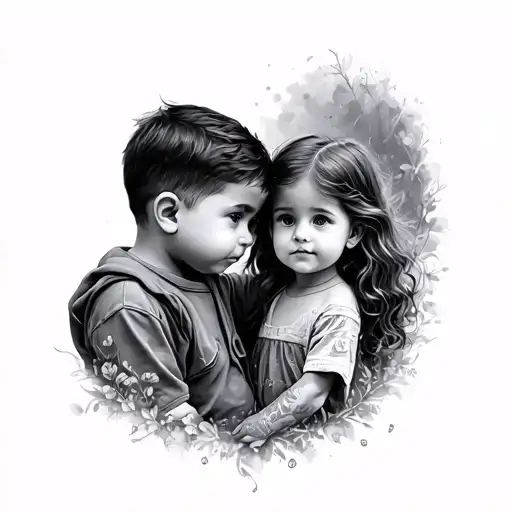 I Am Father Of Two Kid Boy With 9Month And Girl With 6Year Can You Please Suggest Some Uniqe Tatoo