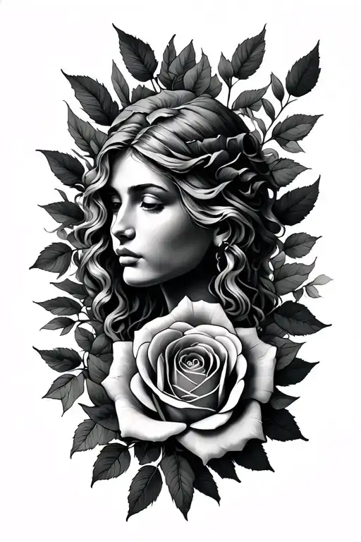 Sequoia With Rose Wrapped Loosely