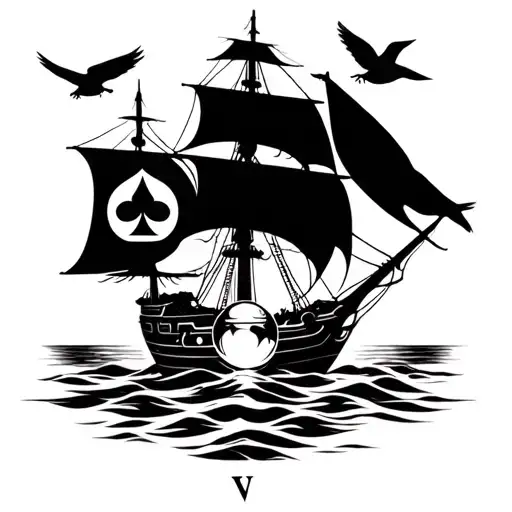 Capricorn Crystal Ball Pirate Ship Storm Ace If Spades Compass Blackbirds