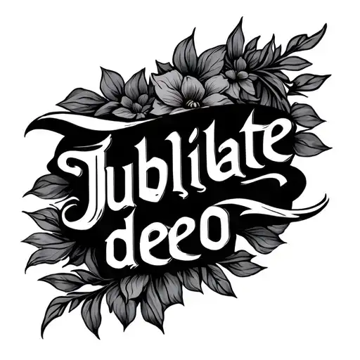 The Words Jubilate Deo Which Mean Rejoice In The Lord And Come Before Him With Song