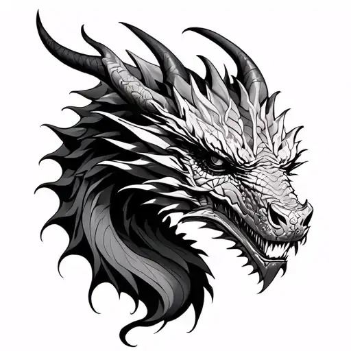 Kobra And Dragon Morphed Together