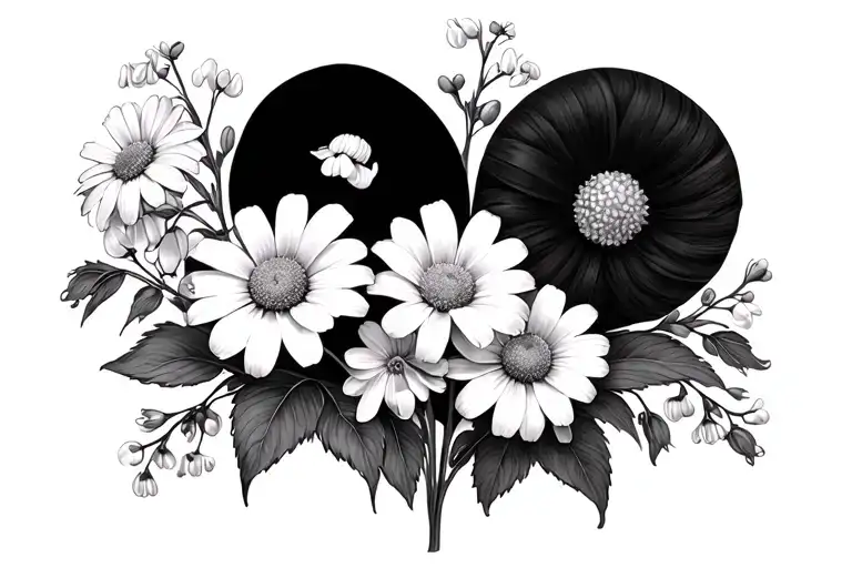 Lost Loved Ones With Daisys And Lilly Of The Valley