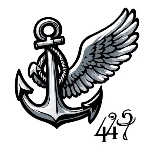 Anchor With 444 Angel Number