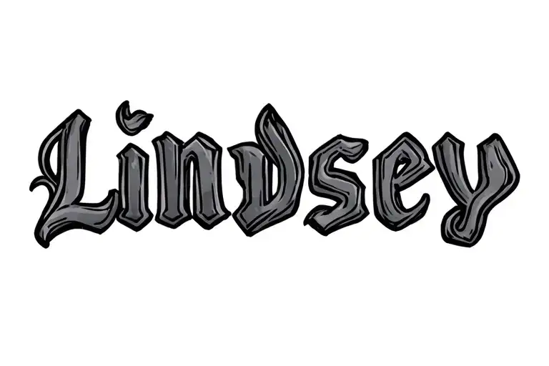 Finger Spelled Lindsey
