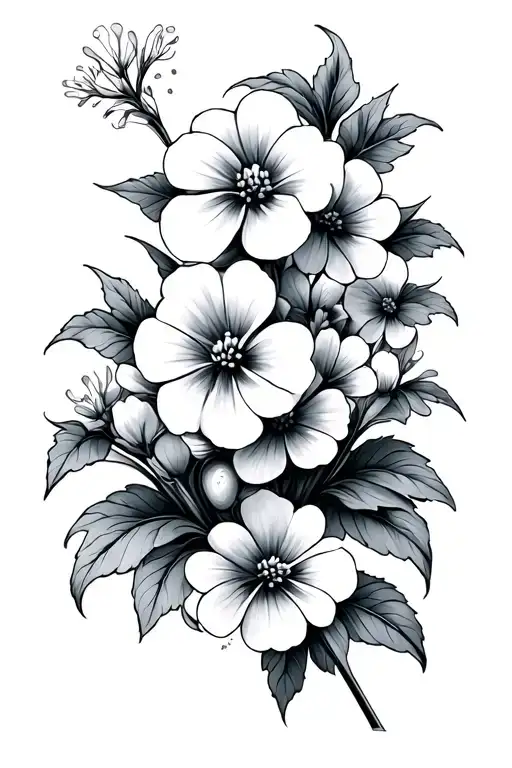 Golf With Forget Me It Flowers