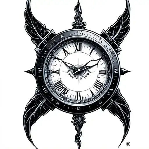 Chronos With A Sandwatch