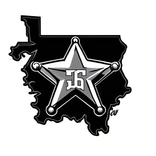 7 Point Sheriff Star Iowa