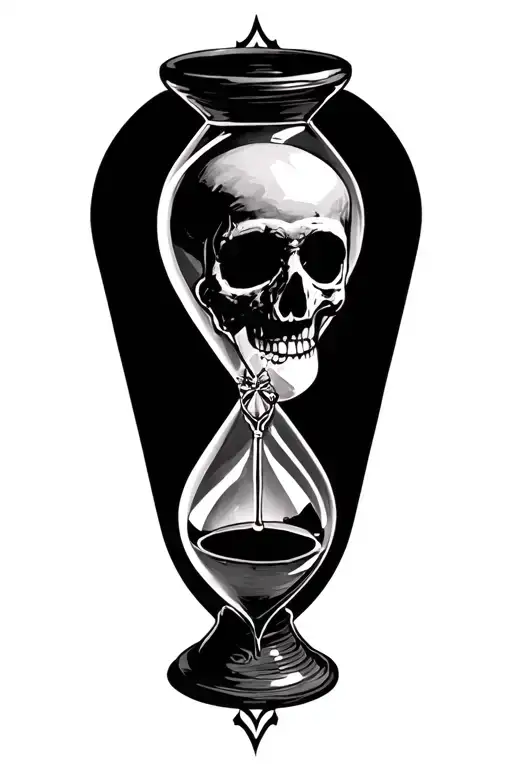 Hourglasses Representing The Passage Momento Mori Text