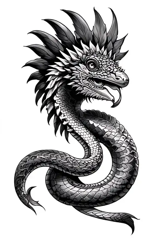 Aztec Quetzalcoatl Snake