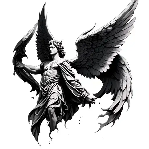 Archangel Tattoo For Your Chest